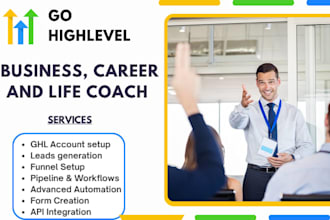 life coach  gohighlevel website business coach ghl career coach sales funnel