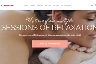 do custom beauty spa shopify store skincare nail lash dropshipping salon website