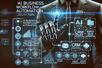 build ai business workforce agent, node js,sales automation, node based workflow
