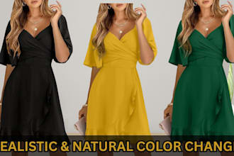 do color change of any photo or product quickly and do photoshop editing work