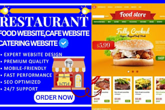 restaurant website,food website,wordpress website,catering website,cafe website