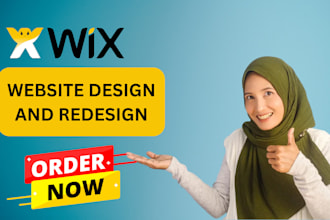 create wix website design, wix redesign, or wix website development