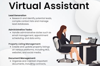 be your admin VA to support your USA real estate business