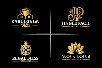 create a modern minimalist luxury stunning logo design