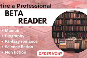 beta read your mystery fiction sci fic book with full report