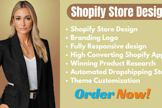 setup shopify store design, shopify website redesign, shopify store redesign