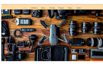 design camera gear shopify store dslr camera website camera lens store bag strap