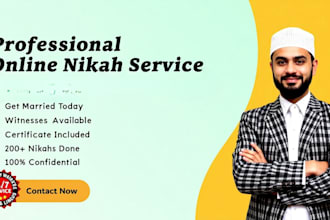 be your online nikah imam for seamless quick and valid online nikah