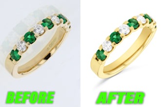 do high end jewelry retouching professional jewelry photo editing