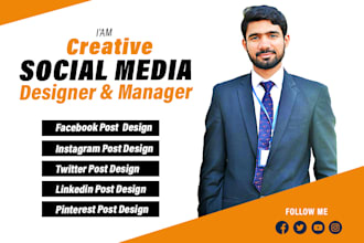 create facebook post design and other social media posts to increase audience