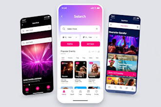 build a ticket booking app , event planning app, flight booking app