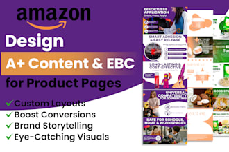 design premium amazon a plus content ebc and product listing images
