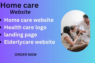 design a responsive home care and health care website