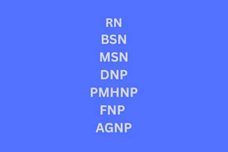 do quality rn, bsn, msn, dnp, fnp, pmhnp, agnp,  aprn, and nursing programs