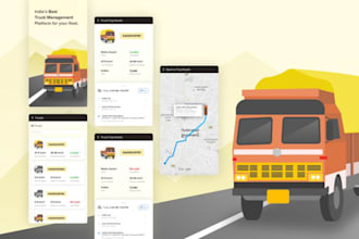 develop fleet management app, tracking app, fuel delivery app, logistic website