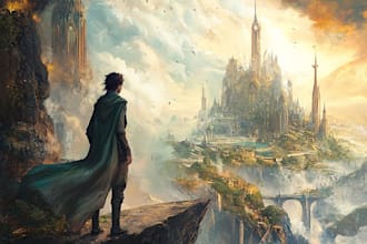 do design unique fantasy book cover art or cover art