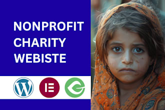 create non profit website, charity website for nonprofit charity donation