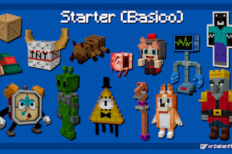 custom 3d models for minecraft on blockbench