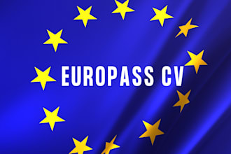 write europass cv, uk cv, cover letter and linkedin profile