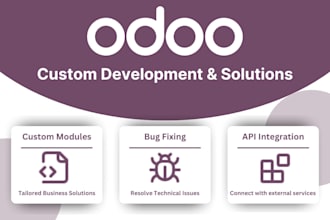 develop, customize and implement new modules into odoo