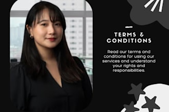 draft terms and conditions and privacy policy for your business