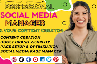 be your social media marketing manager, content creator and ads manager