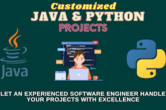 do java and python programming tasks and projects for you