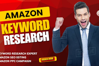find amazon seo listing or ppc campaign keyword research helium 10