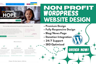créer un site wordpress pour une ong, une association caritative ou un site