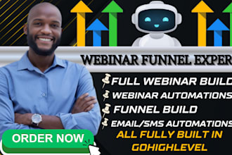 setup gohighlevel webinar funnel, sales funnel, gohighlevel webinar automation