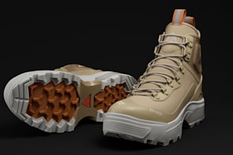 do 3d shoe design, 3d shoe animation, 3d sneakers, 3d footwear design shoes