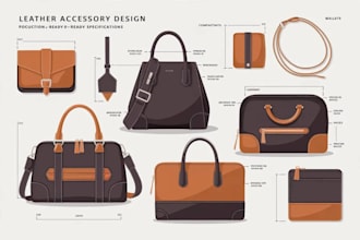 create professional bag tech packs for handbags, backpacks, and accessories