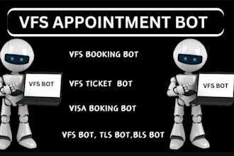 create vfs appointment bot, vfs booking bot, tls bot, visa booking bot