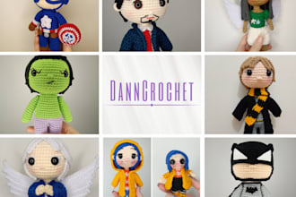 write a crochet pattern for amigurimis