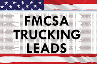 provide exclusive trucking leads from fmcsa database