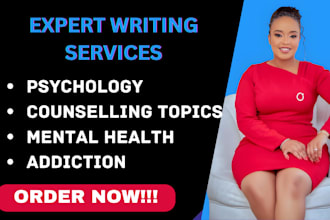 research on  psychology, mental health counselling topics and addiction tasks