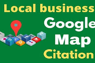 google map citations, local seo for any website and gmb ranking