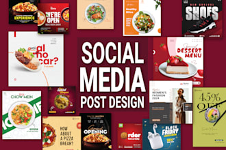 social media post and ad design for facebook, instagram, linkedin