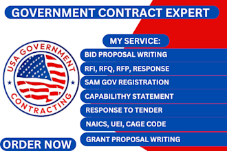 respond to rfp, rfq win government contract bid proposal grant writing, tender
