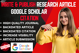expertly write publish research article on google scholar review index citation