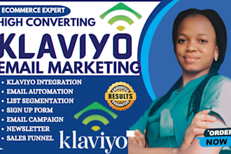 set up klaviyo email marketing, klaviyo email automation, ecommerce sales funnel