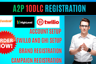 verify a2p 10dlc registration toll free number verification on twillo ghl