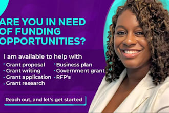 grant proposal, grant writing, grant research, business plan