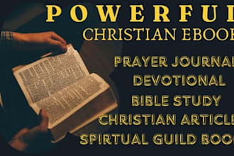 christian ghostwriting, daily devotional book writer, ghost ebook prayer journal