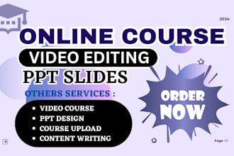 edit online course videos and design PPT slides with ai voiceover for elearning