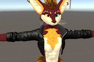 custom vrchat avatar vr character vrc furry avatar 3d model unity nsfw furry avi
