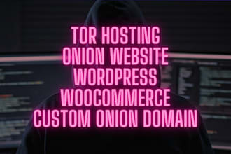 set up a onion service on tor, install wordpress, and create custom domaim