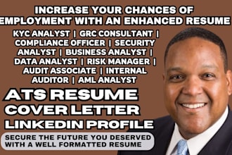 write grc resume, aml compliance, risk manager, data analyst, cybersecurity CV