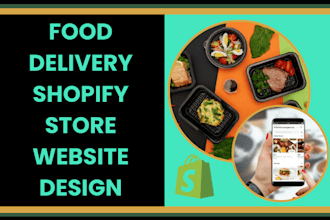 design food delivery shopify store kitchen store food delivery website