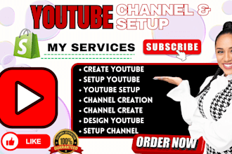 set up youtube channel automation short videos SEO intro and outro